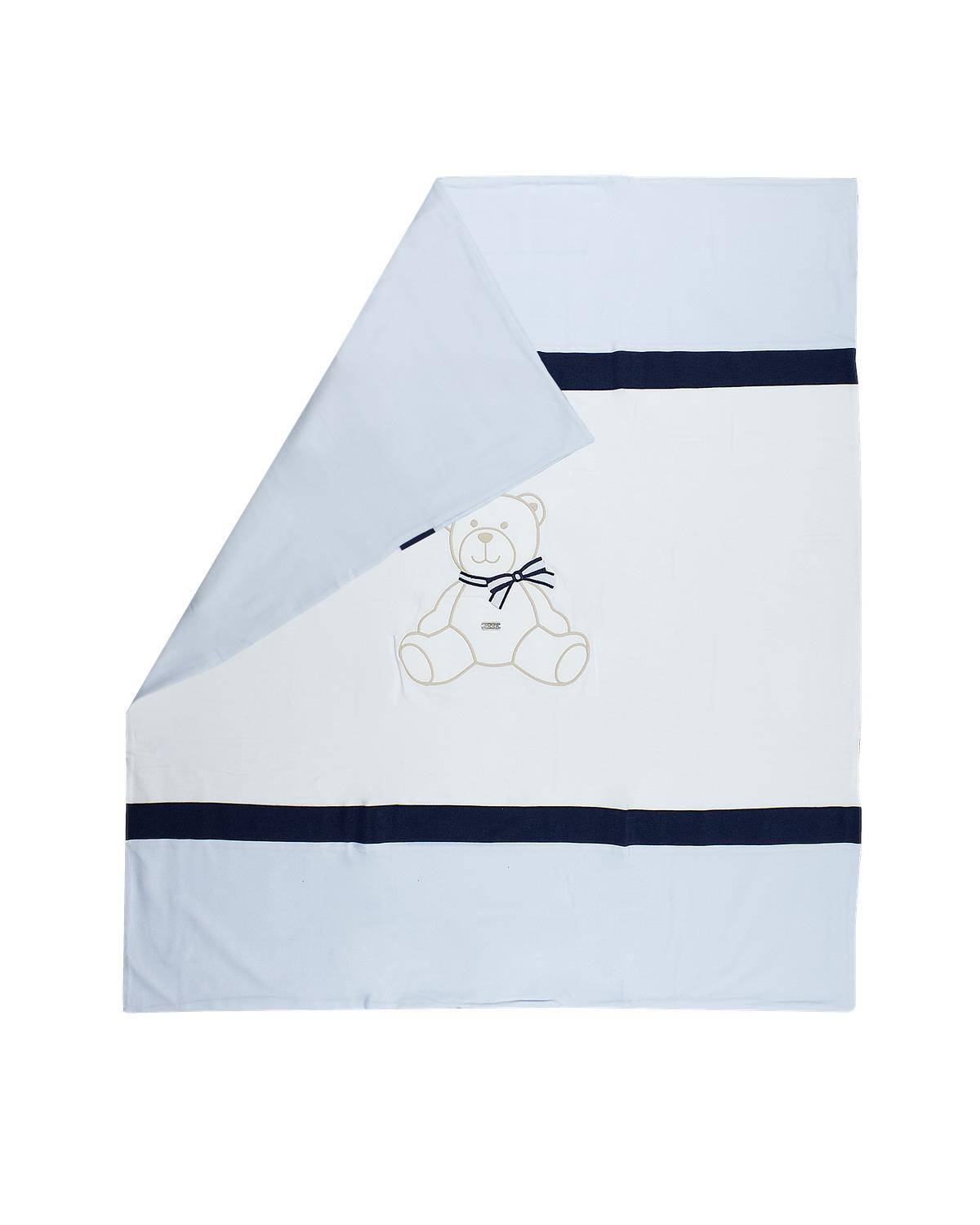 COPERTA LE BEBÉ LBB4876 BIANCO-CELESTE-2