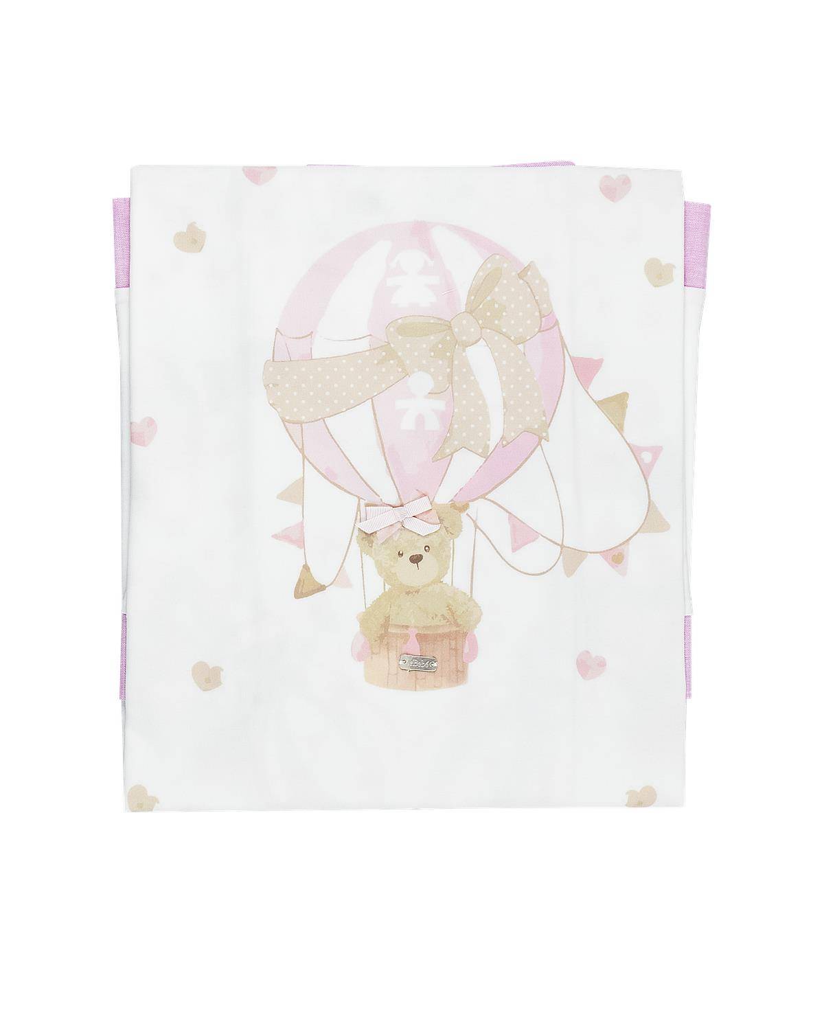 COPERTA LE BEBÉ LBG5786 BIANCO-ROSA-0