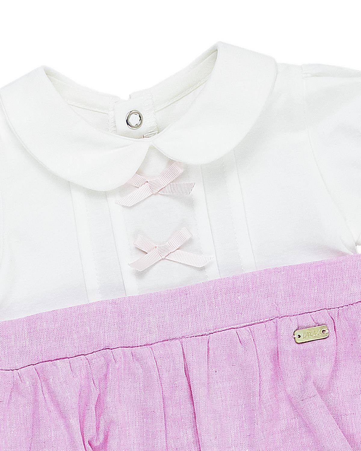 PAGLIACCETTO LE BEBÉ LBG5792 BIANCO-ROSA-2