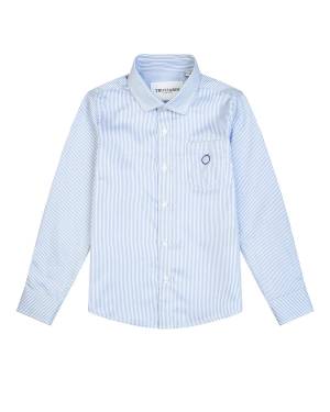 CAMICIA TRUSSARDI TBP25019CA BLUE NAVY