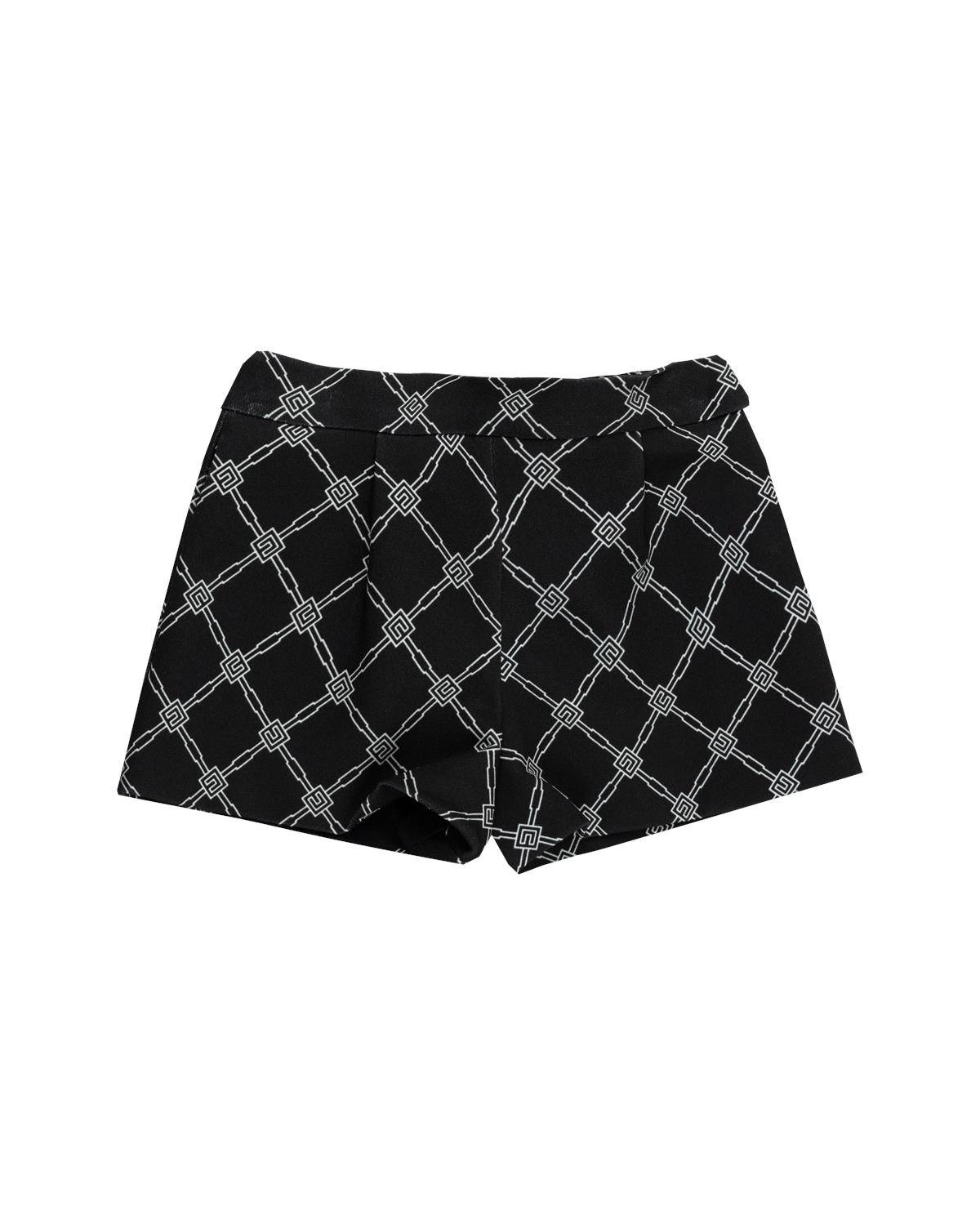 SHORTS ELISABETTA FRANCHI EGBE023 NERO BURRO-0