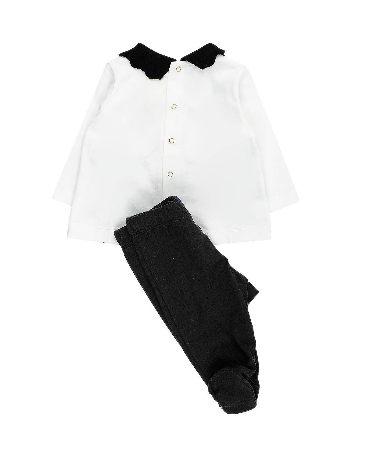 COMPLETO ELISABETTA FRANCHI ENCD095 AVORIO NERO-1