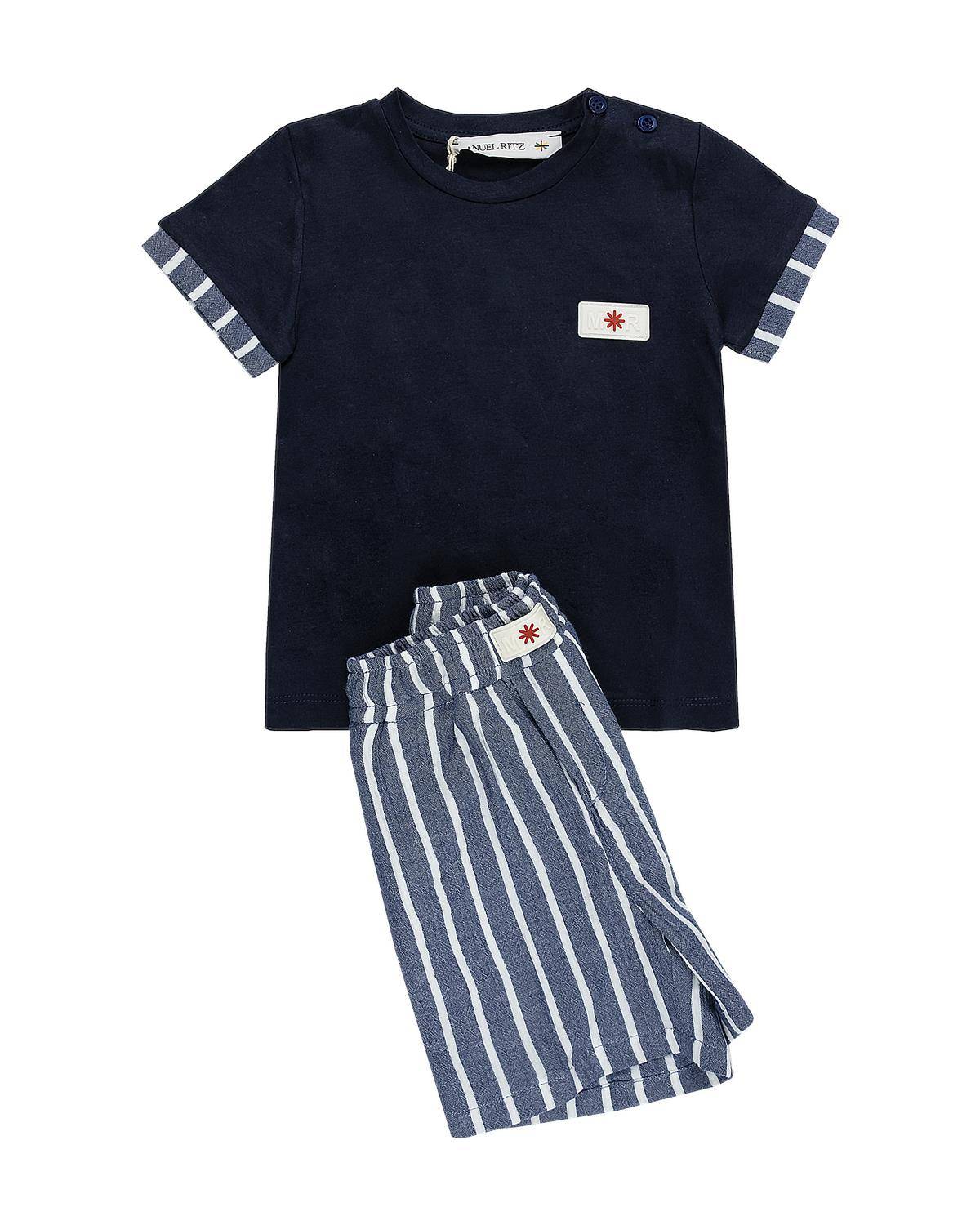 T-SHIRT MANUEL RITZ MR3079 BLU-0