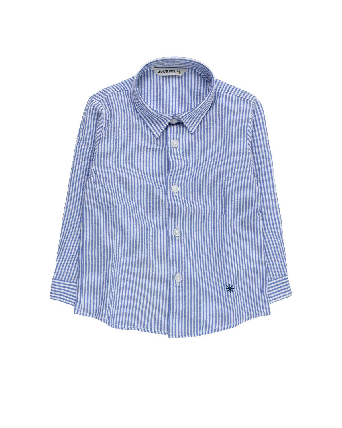 CAMICIA MANUEL RITZ MR3095 INDACO-0