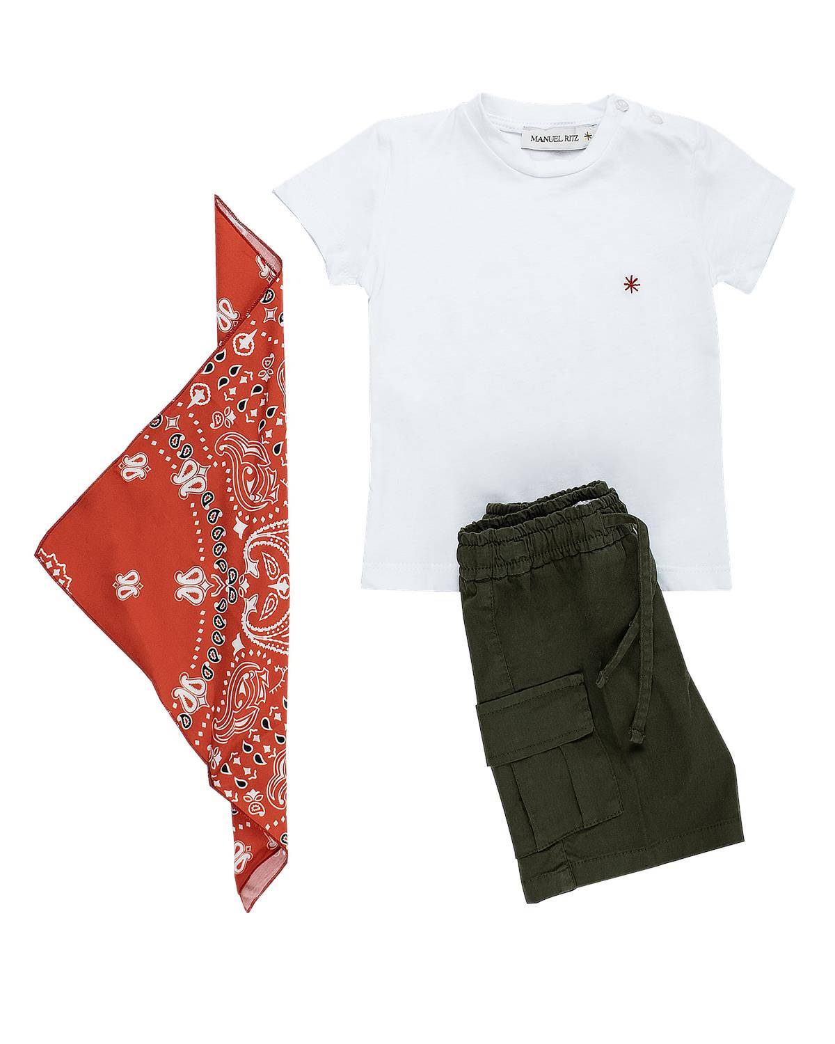 T-SHIRT MANUEL RITZ MR3124 BIANCO-0