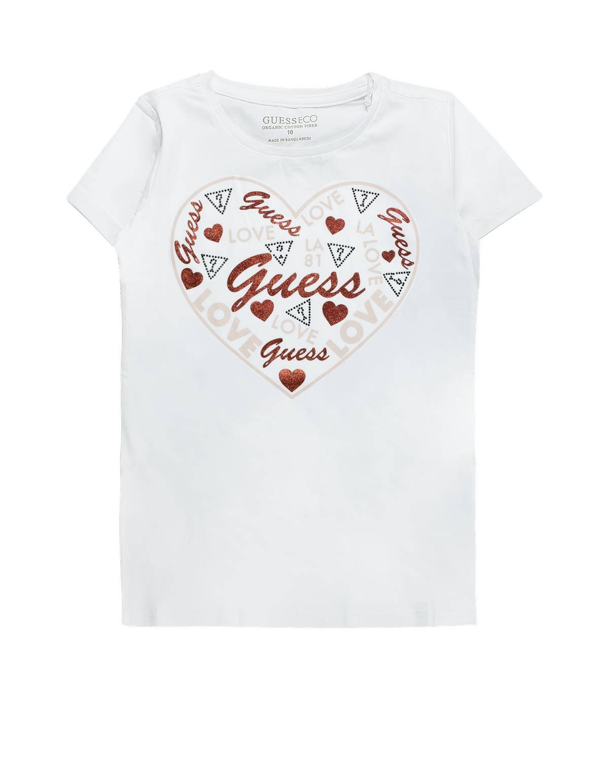 T-SHIRT GUESS J5RIA2 Pure White-0